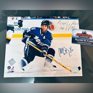 Martin St Louis Autographed Tampa Bay Lightning 8x10 Photo
